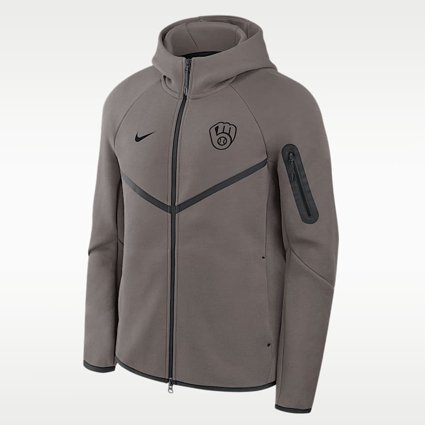 Chicago Cubs Tech Fleece Men's Nike MLB Full-Zip Hooded Jacket